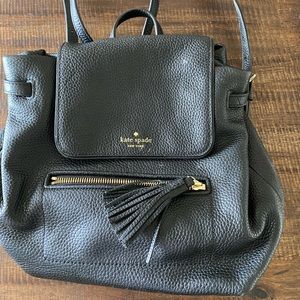 Kate spade leather backpack purse